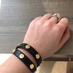 Tory Burch Black and Gold Bracelet